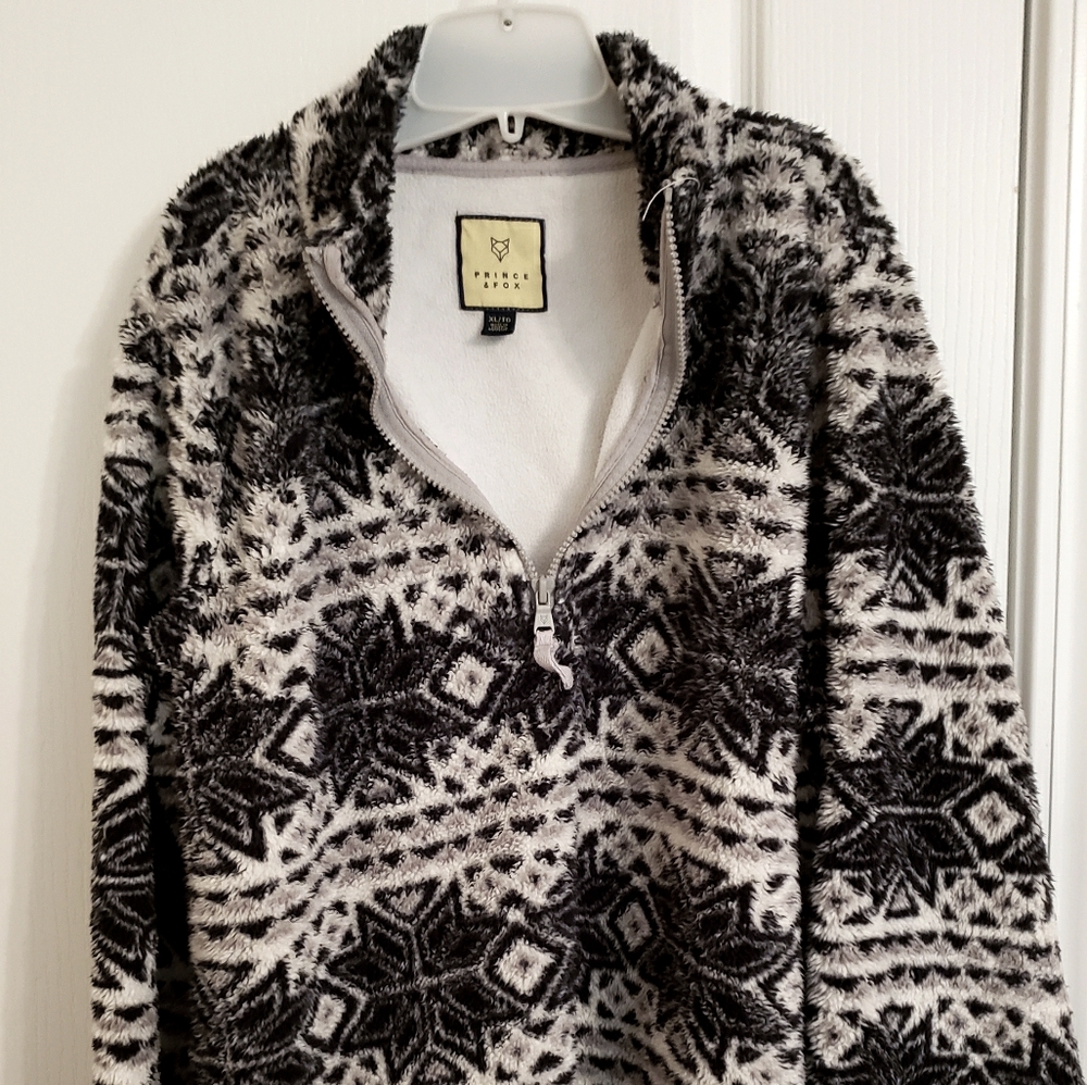 A fluffy, warm, sweatshirt.